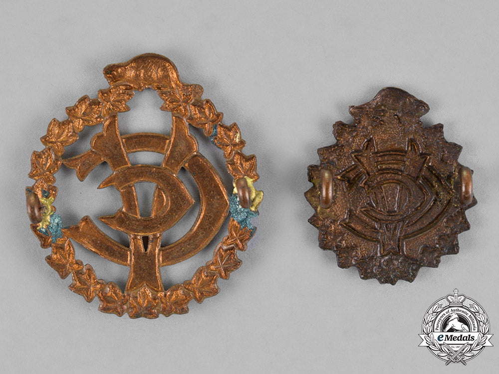 canada._two_first_war_royal_canadian_army_veterinary_corps_insignia_c18-019804