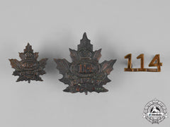 Canada. A 114Th Infantry Battalion "Brock's Rangers" Insignia Grouping