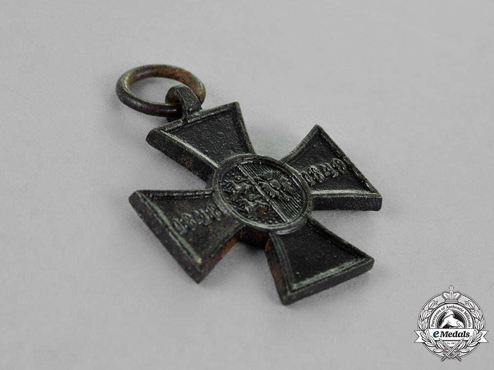 schleswig-_holstein._a_commemorative_cross_for_the_schlwesig-_holdstein_army,_c.1850_c18-020227
