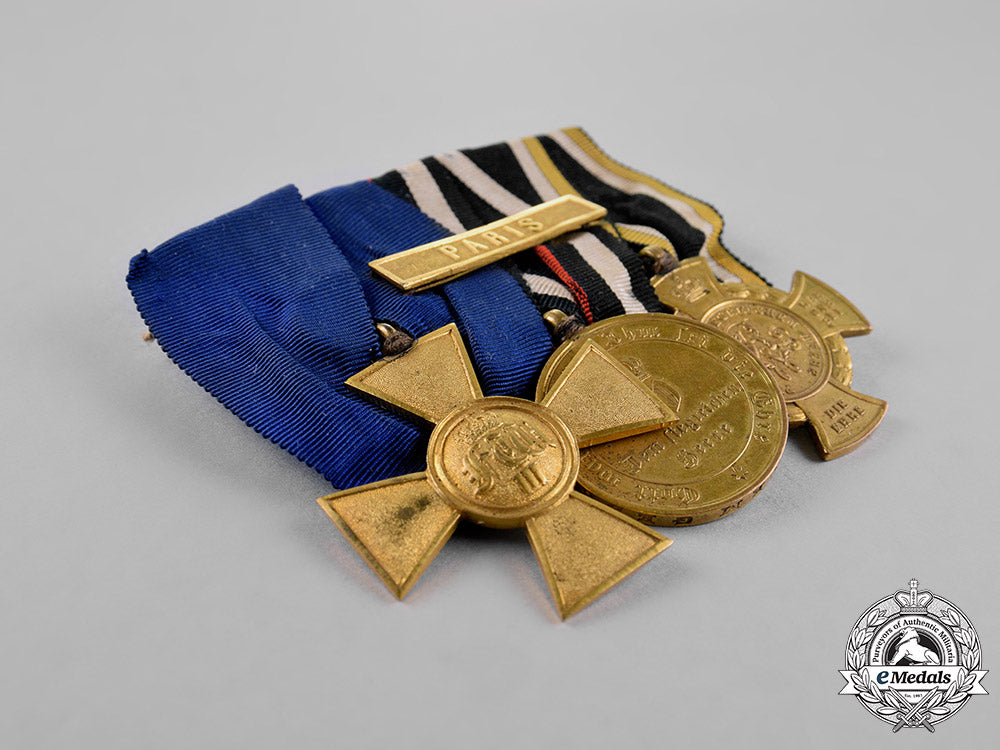 prussia,_state._a25-_year_long_service_medal_bar_with_three_awards_c18-020505