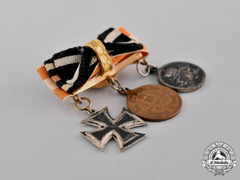 prussia,_state._an1870_boutonniere_with_three_medals,_awards,_and_decorations_c18-020534