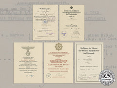 Germany, Heer. An Extensive Document Collection To Hauptmann Markus Struve (Honour Roll Clasp, Dkig)