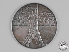 Germany, Drl. A 1936 German Gymnastics Table Medal For Triple Jump Athletics