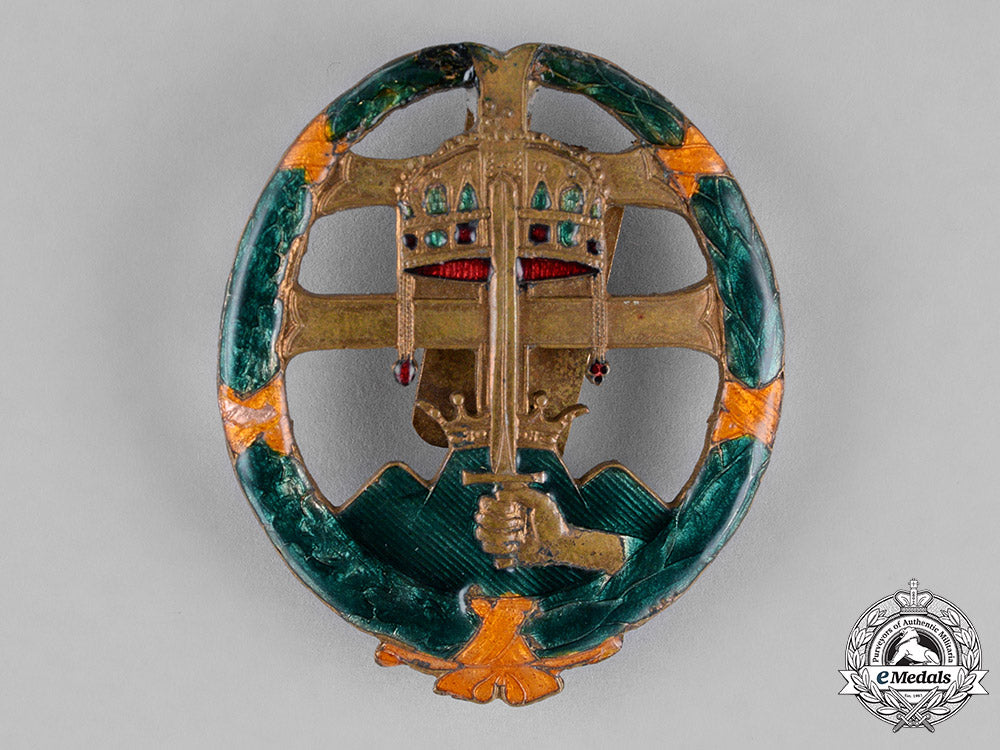 hungary,_kingdom._an_army_officer's_badge_for_combat_service_c18-023073