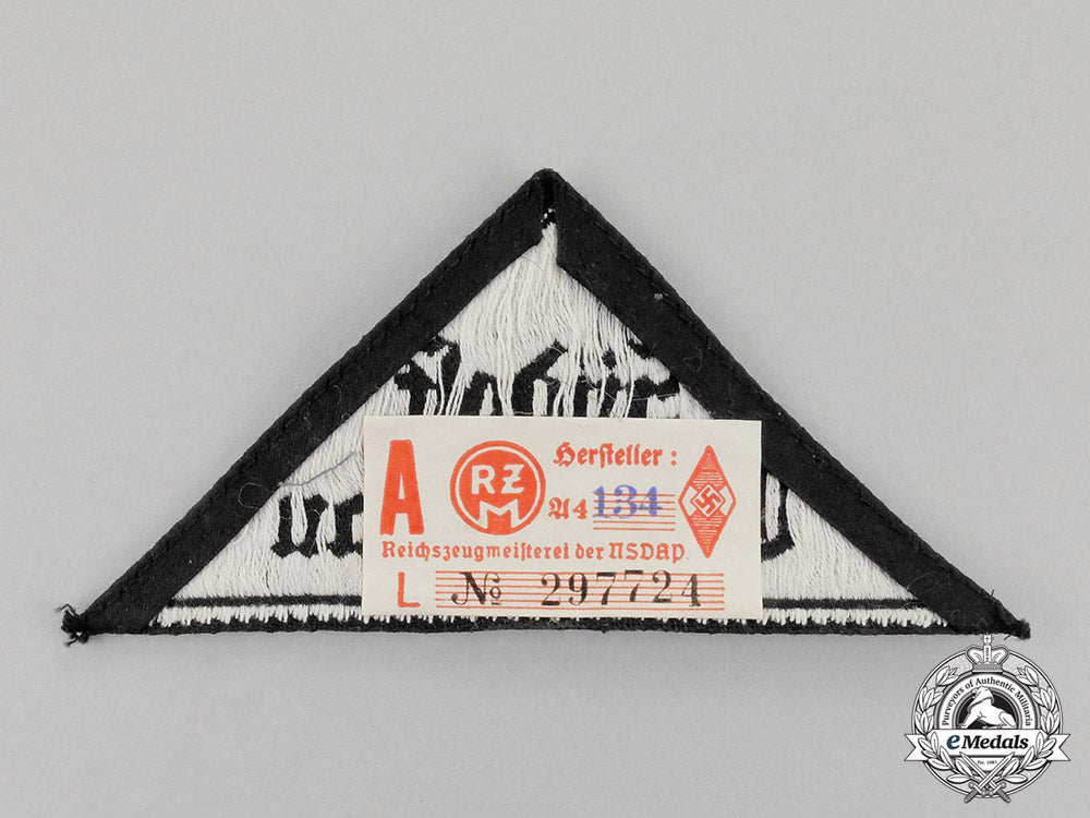 germany._a_mint_hj/_bdm“_südost_oberdonau”_district_sleeve_insignia;_rzm_tagged_c18-0247