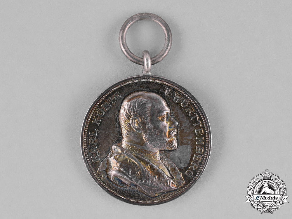 württemberg._a_silver25-_year_jubilee_medal_for_the_reign_of_king_carl_c18-026457_1_1