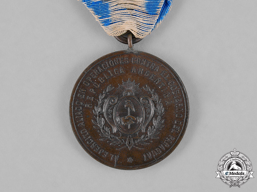 argentina._a_medal_for_allied_troops_in_operations_against_paraguay,_bronze_grade_c18-027420