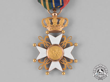 netherlands,_kingdom._an_order_of_the_lion_in_gold,_with_commander_small_decoration,_c.1860_c18-028294