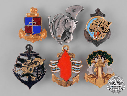 france,_republic._sixteen_military_regimental_insignia_badges_c18-033222_2_1_1_1_1