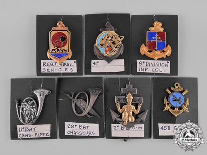 france,_republic._sixteen_military_regimental_insignia_badges_c18-033229_2_1_1_1_1