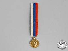 Montenegro, Kingdom. A Miniature Gold Medal For Zeal, C.1910