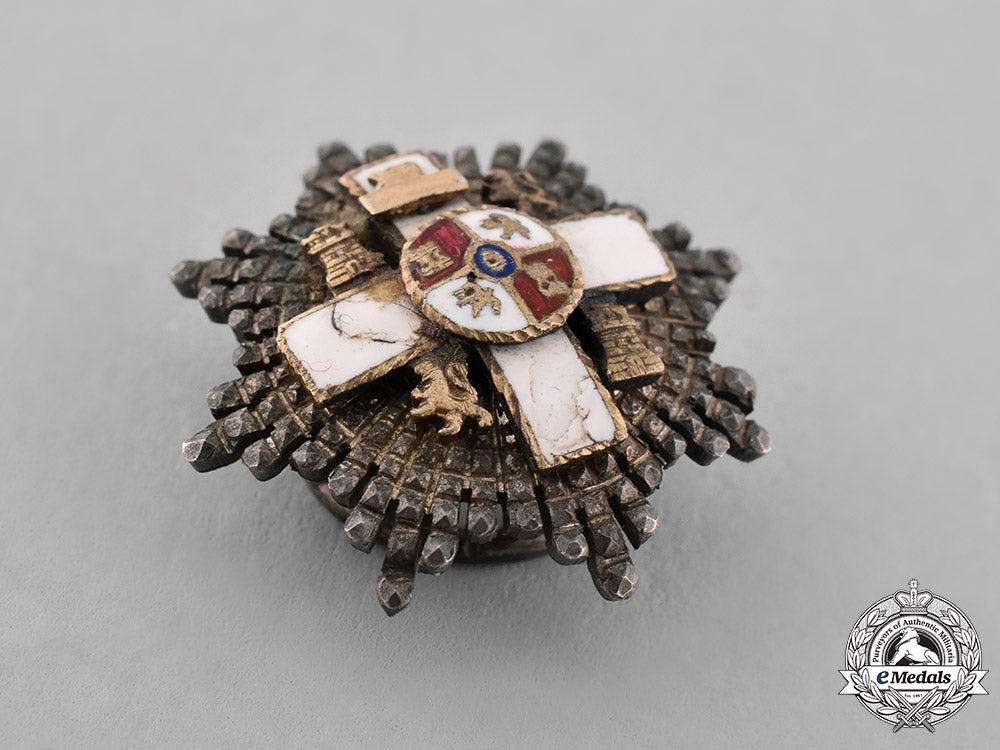 spain,_franco’s_period._a_miniature_order_of_military_merit,_white_division,_grand_cross_star,_c.1950_c18-038531