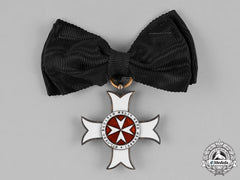 Austria, Empire. An Order Of The Knights Of Malta, Ladies Silver Merit Cross, C.1910