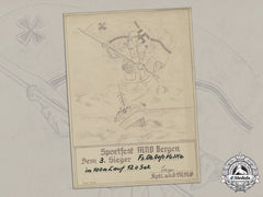 Germany, Third Reich. An Award Certificate For Sportfest Mnd Bergen, C.1942