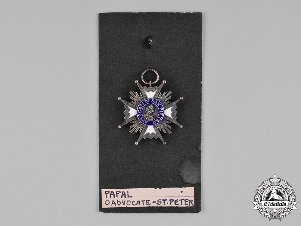 vatican,_italian_unification._an_order_of_the_advocates_of_st._peter,_knight,_c.1880_c18-040012