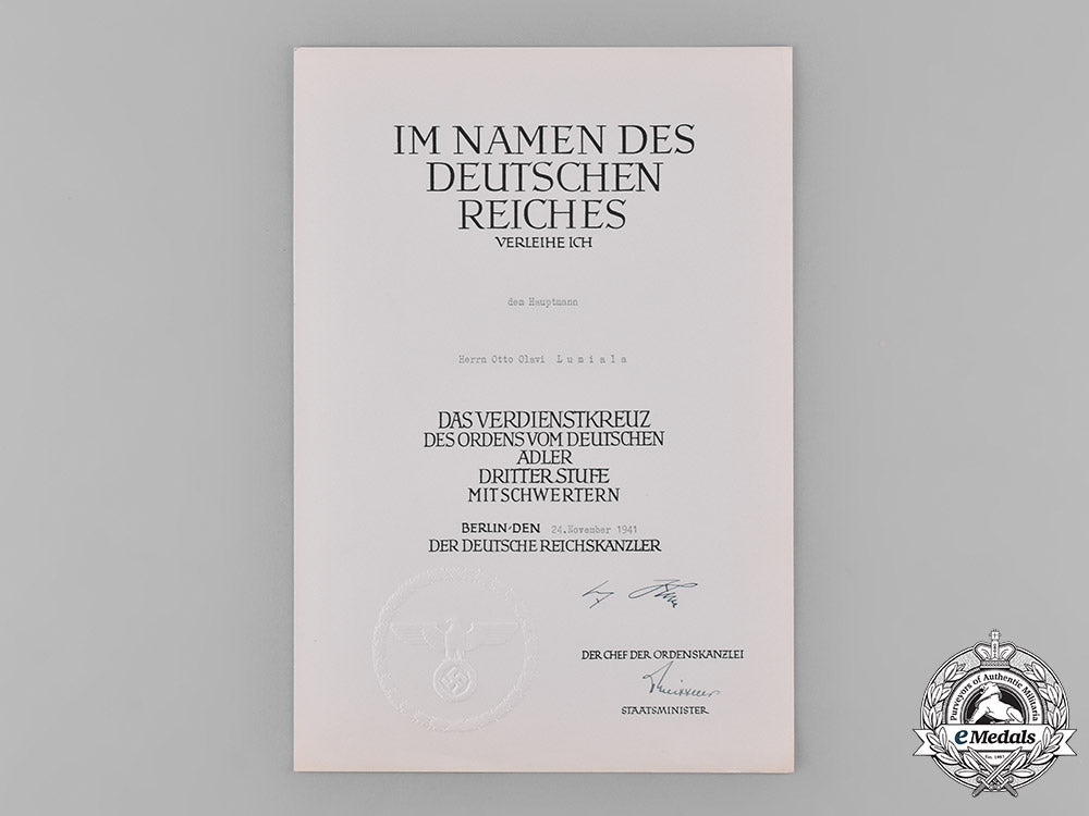 germany,_luftwaffe._the_eagle_order_award_documents&_estonian_pilot_school_badge_of_hauptmann_otto_olavi_lumiala_c18-042158