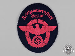 Germany, Feuerschutzpolizei. A Goslar Feuerschutzpolizei (Fire Protection Police) Em/Nco’s Sleeve Insignia