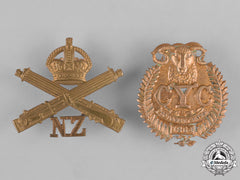 New Zealand. Two First War Cap Badges