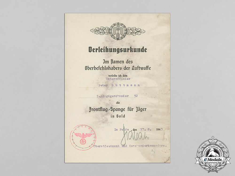 germany,_luftwaffe._an_outstanding_document_group_to_ace_leutnant_peter_düttmann,152_victories_c18-0533