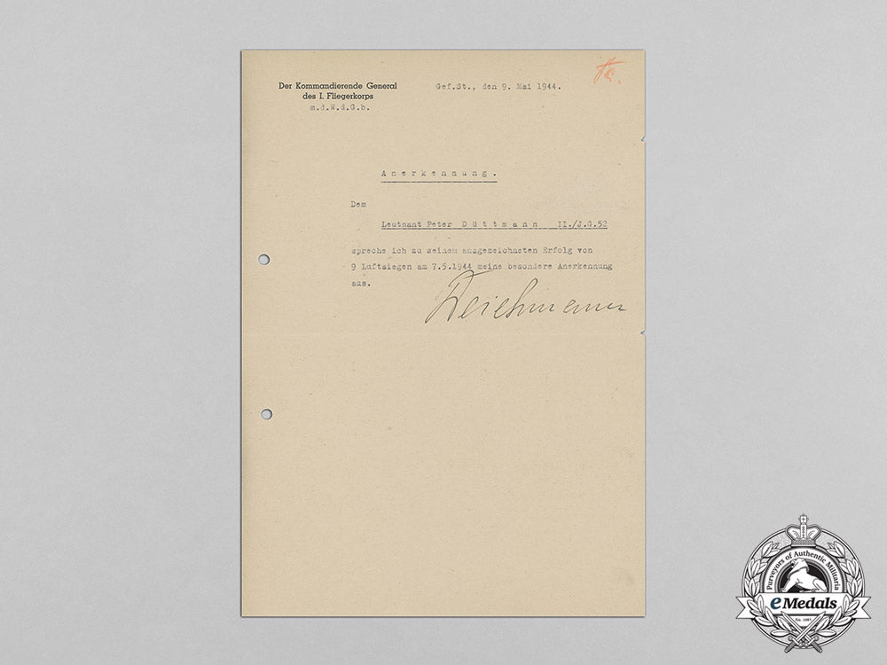germany,_luftwaffe._an_outstanding_document_group_to_ace_leutnant_peter_düttmann,152_victories_c18-0535