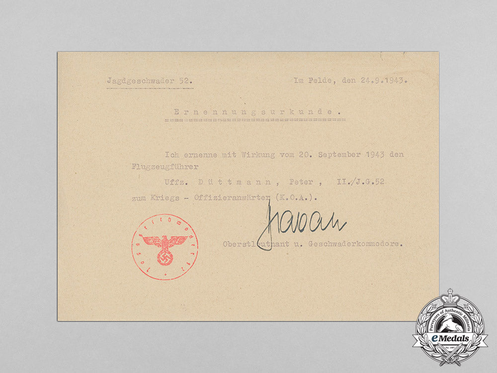 germany,_luftwaffe._an_outstanding_document_group_to_ace_leutnant_peter_düttmann,152_victories_c18-0541