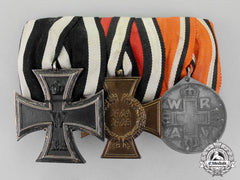Prussia. A First War German Iron Cross And Red Cross Doctor’s Medal Bar Grouping