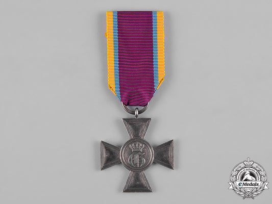 mecklenburg-_strelitz,_duchy._a_military_long_service_decoration,_i_class_cross_for21_years(_nco)_c19-088