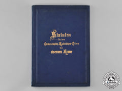 Austria, Imperial. Statutes Of The Order Of The Iron Crown, C. 1884