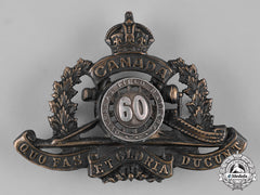 Canada, Cef. An Officer's 60Th Overseas Field Battery Cap Badge