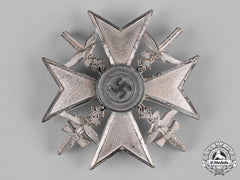 Germany, Wehrmacht. A Spanish Cross In Silver With Swords By Berg & Nolte