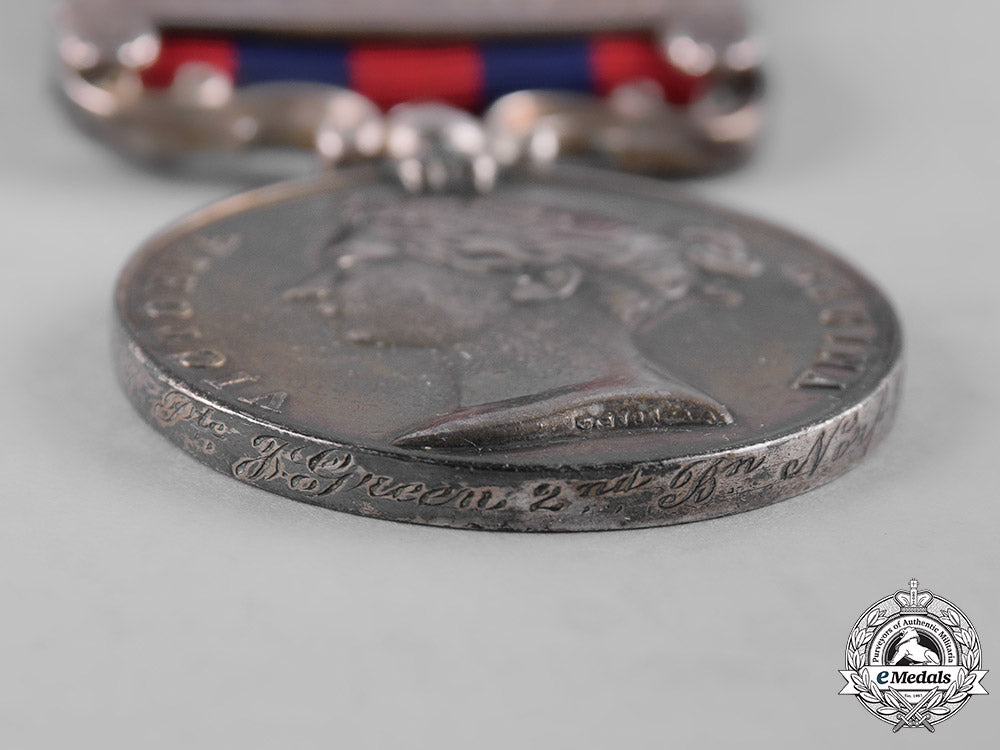 united_kingdom._india_general_service_medal1854-1895,_to_private_j._green,2_nd_battalion,_norfolk_regiment_c19-6107