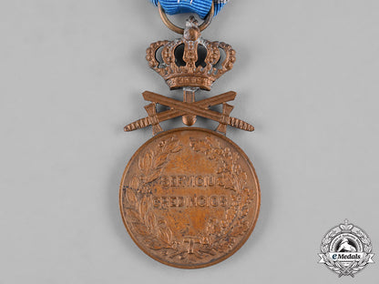 romania,_kingdom._a_long_service_medal,_iii_class_bronze_grade_with_swords,_c.1940_c19-6533