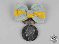 Sweden, Kingdom. A Red Cross Merit Medal For Voluntary Health Care, Ii Class Silver Grade, C.1920