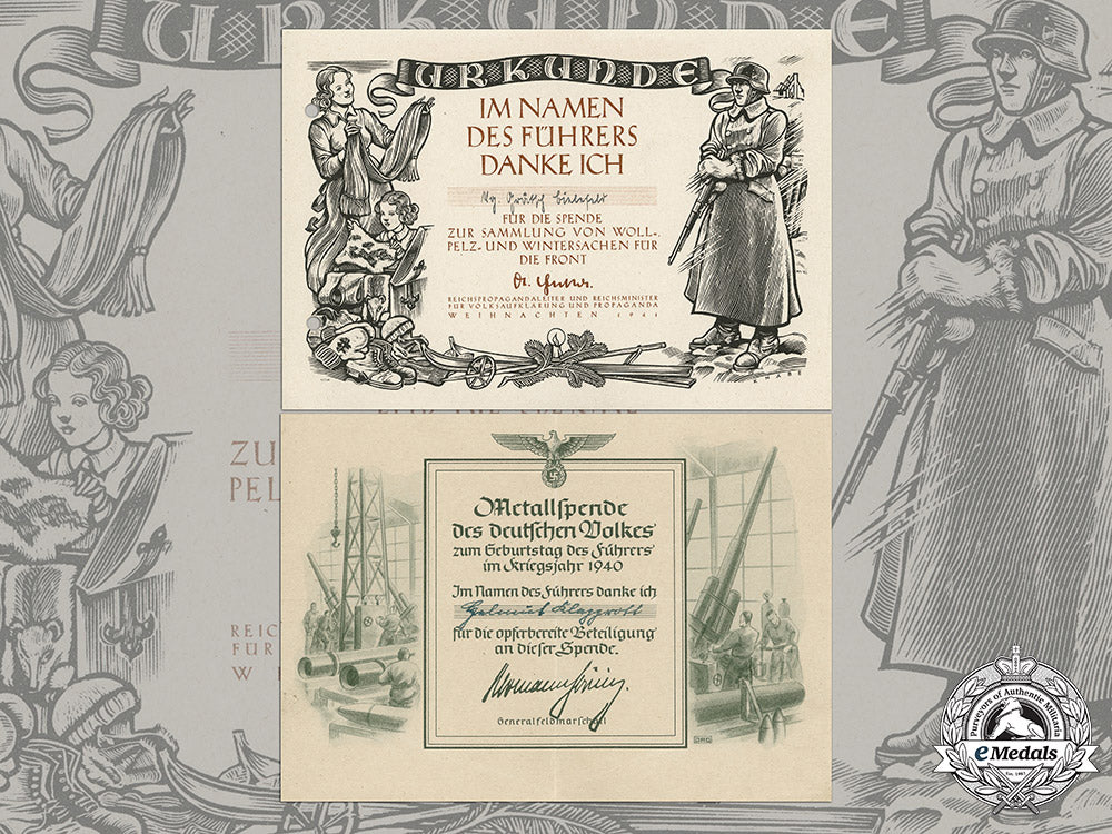 germany,_wehrmacht._two_wartime_donation_certificates_c19-879