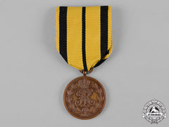 Saxony, Kingdom. A Friedrich August Medal In Bronze