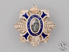 Spain, Kingdom. An Order Of Civil Merit Miniature Boutonniere