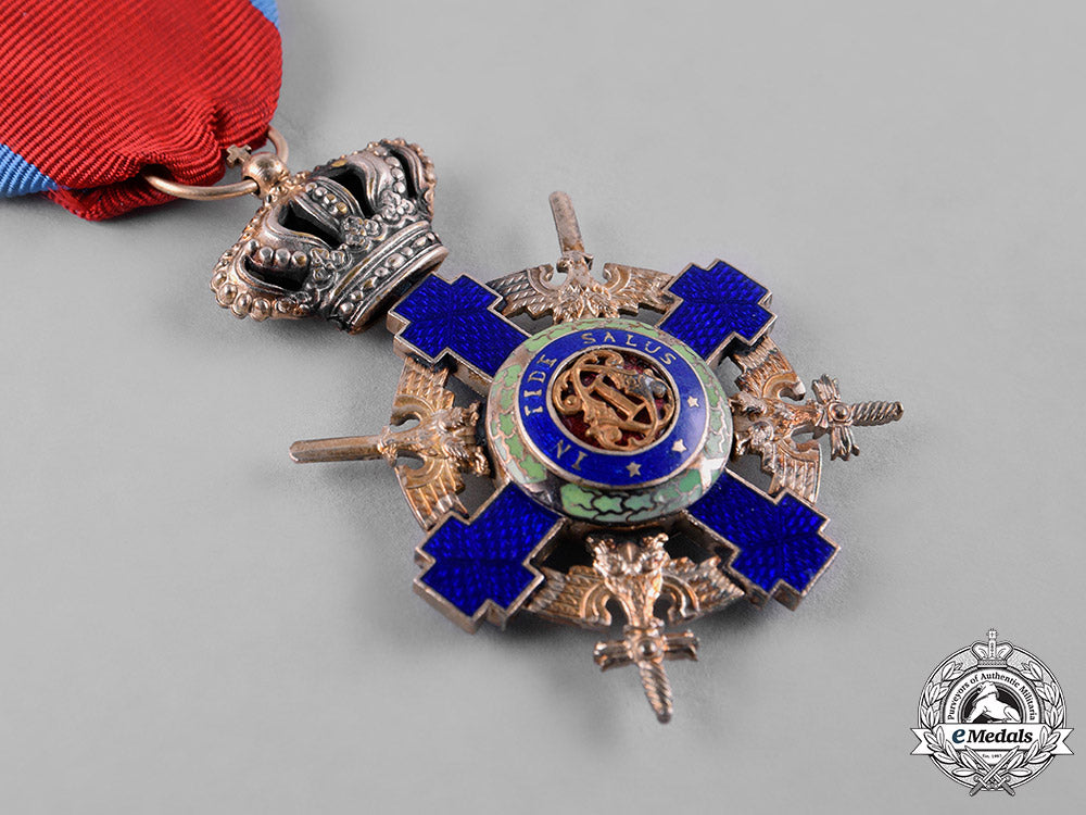 romania,_kingdom._order_of_the_star_of_romania,_v_class_knight,_military_division,_c.1940_c19_3839