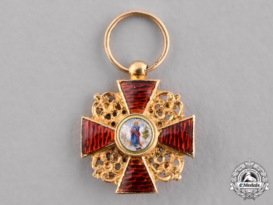 russia,_imperial._an_order_of_st._anne_in_gold,_miniature,_c.1900_c19_3887