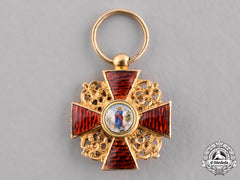Russia, Imperial. An Order Of St. Anne In Gold, Miniature, C.1900