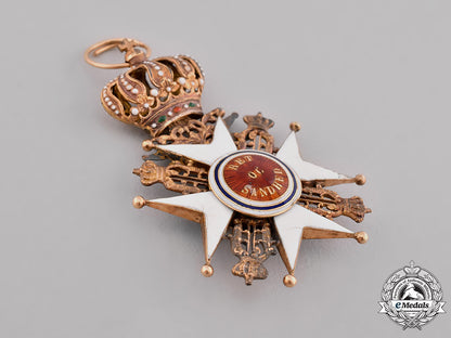 norway,_kingdom._an_order_of_st._olaf_in_gold,_i_class_with_swords,_c.1890_c19_3915