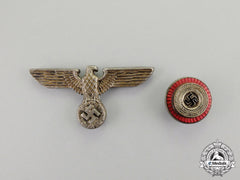 Germany. An Early Politcal/Sa Set Of Visor Cap Insignia
