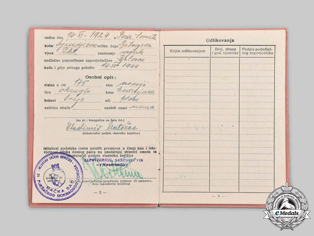 croatia,_independent_state._an_army_identity_booklet_to_vladimir_matočec_c2020_125_mnc2887_1