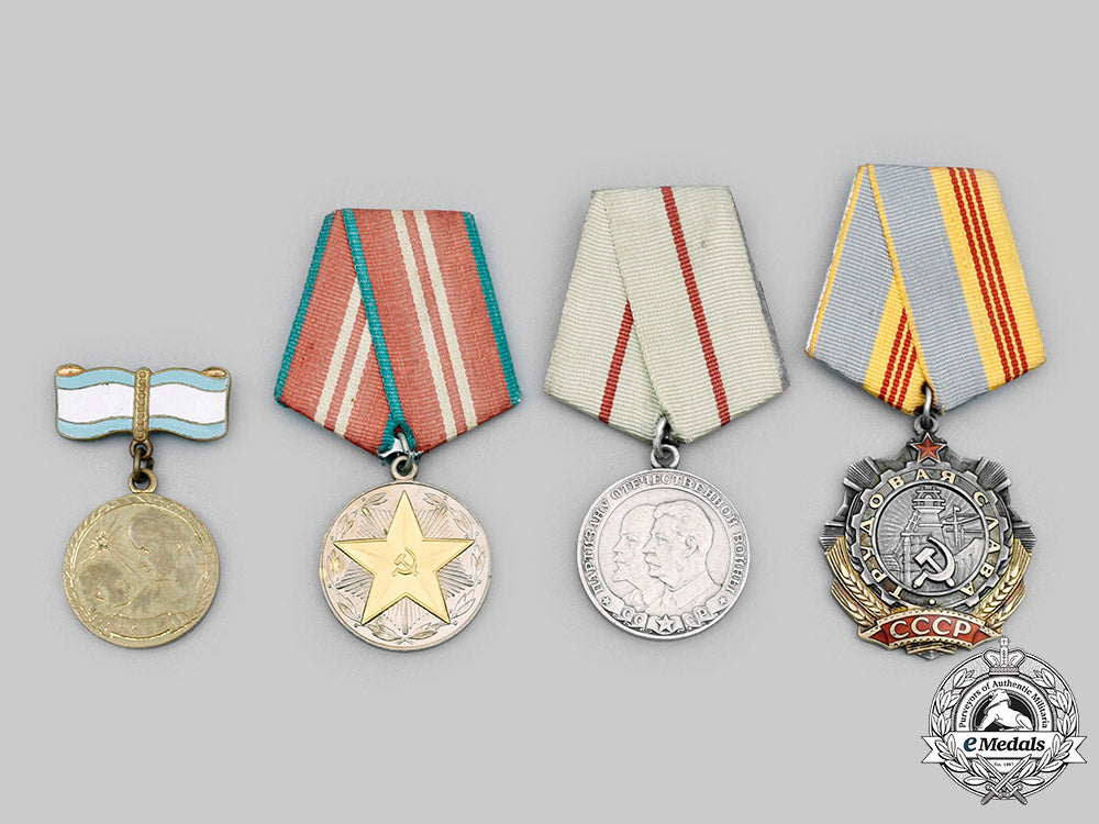 russia,_soviet_union._a_lot_of_four_awards_c2020_259_mnc8323