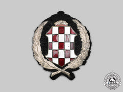 Croatia, Independent State. An Early Army/Police Officer's Cap Badge C.1941