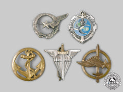 France, Iv & V Republics. A Lot Of Five Badges