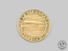Germany, Weimar Republic. A Count Ferdinand Von Zeppelin And Dr. Hugo Eckener Lz 127 Graf Zeppelin Gold Medal 1898-1928