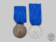 Italy, Kingdom, Republic. Two Medals For Military Valour
