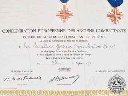 france,_v_republic._a_cross_of_the_european_confederation_to_french_ambassador_to_the_united_states_c2020_542c2020_538_mnc5410_1
