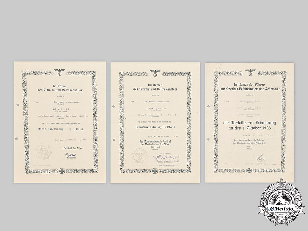 germany,_kriegsmarine._a_lot_of_decorations_and_award_documents_to_felix_hille_c2020_776_mnc8301