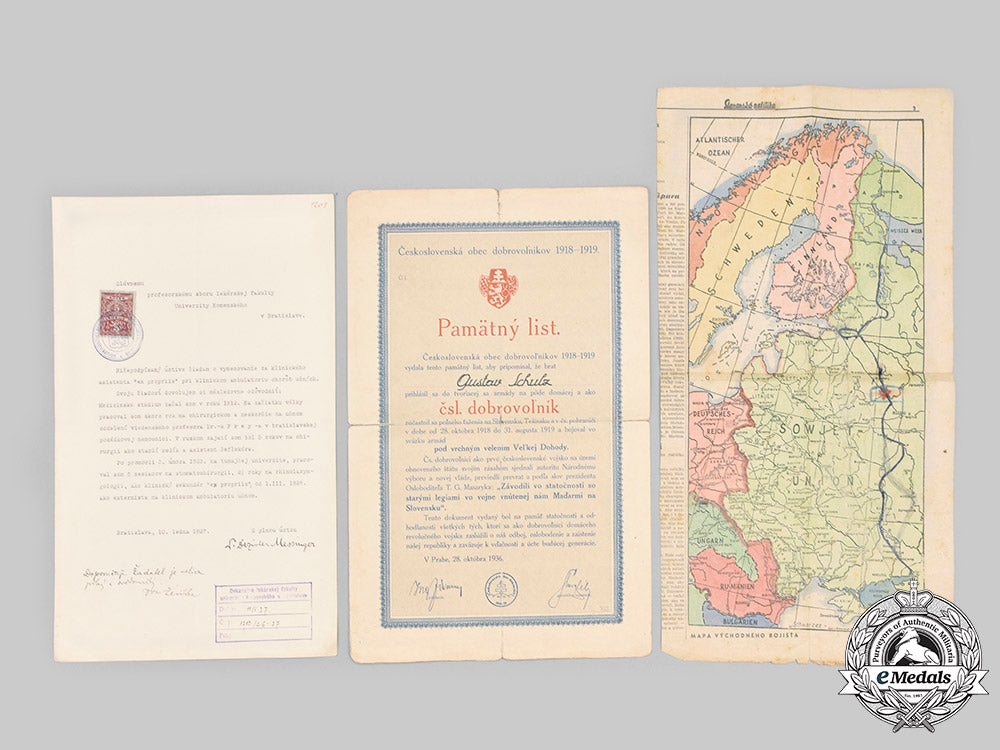 slovakia,_republic;_germany,_third_reich;_czechoslovakia,_socialist_republic._a_lot_of_fifty_assorted_papers_and_four_photographs_c2020_837_mnc0513